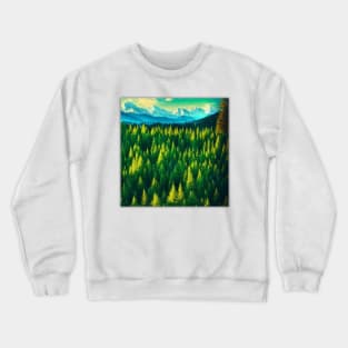 Trees Beautiful Forest Crewneck Sweatshirt